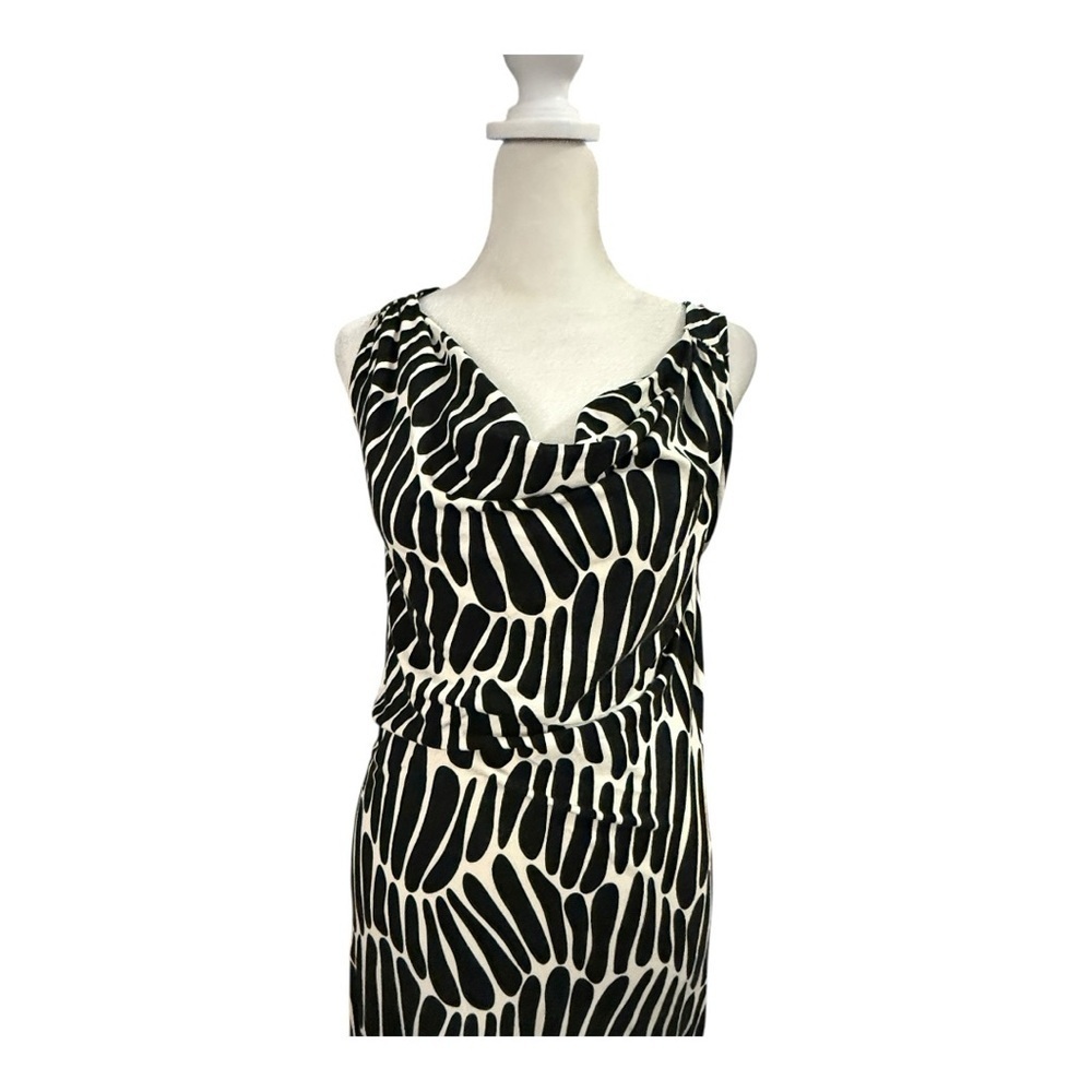 Tommy Bahama Black White Abstract Print Maxi Small Petite - Picture 4 of 7